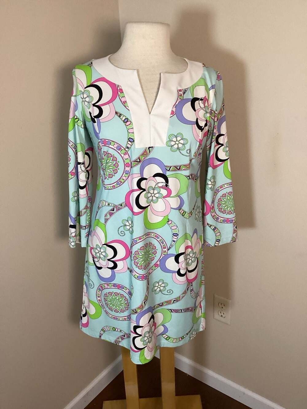 Melly M Floral Print Tunic Dress Size S